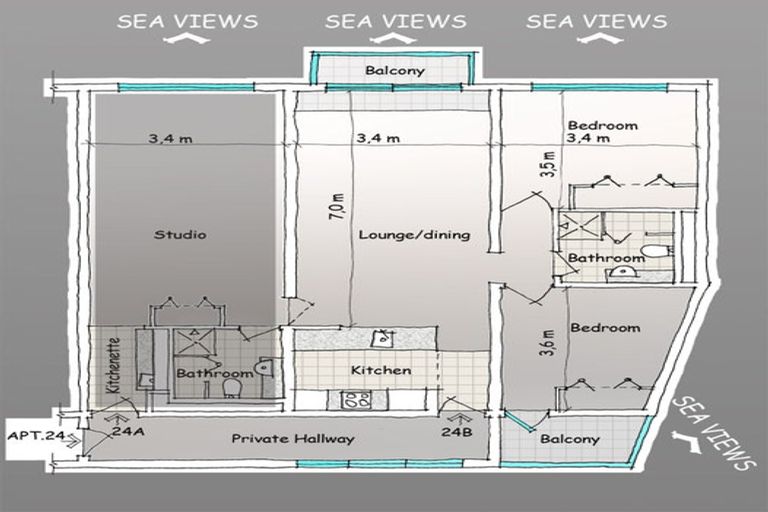 Photo of property in The Capital, 370 Oriental Parade, Oriental Bay, Wellington, 6011