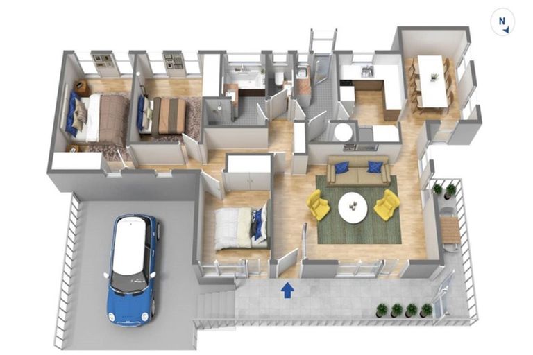 Photo of property in 1/46 Marlborough Avenue, Glenfield, Auckland, 0629