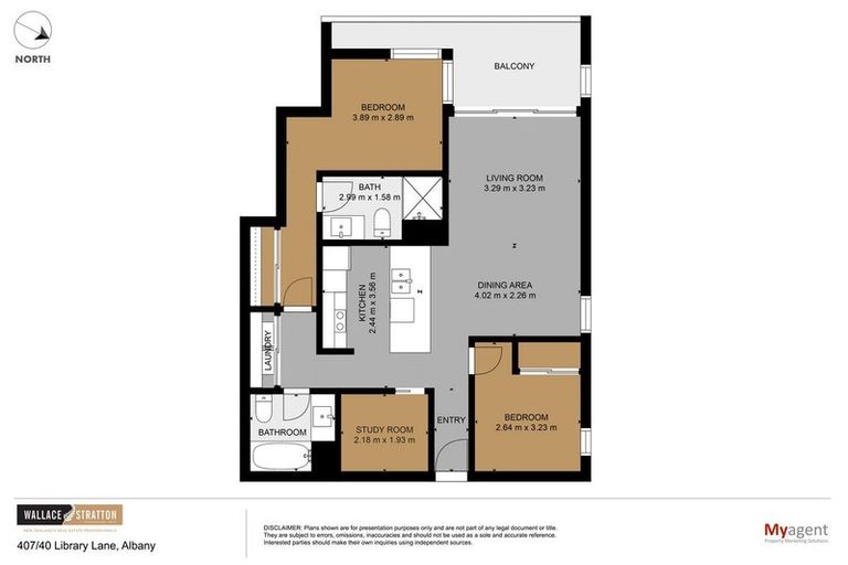 Photo of property in Tenor Apartments, 407/40 Library Lane, Albany, Auckland, 0632