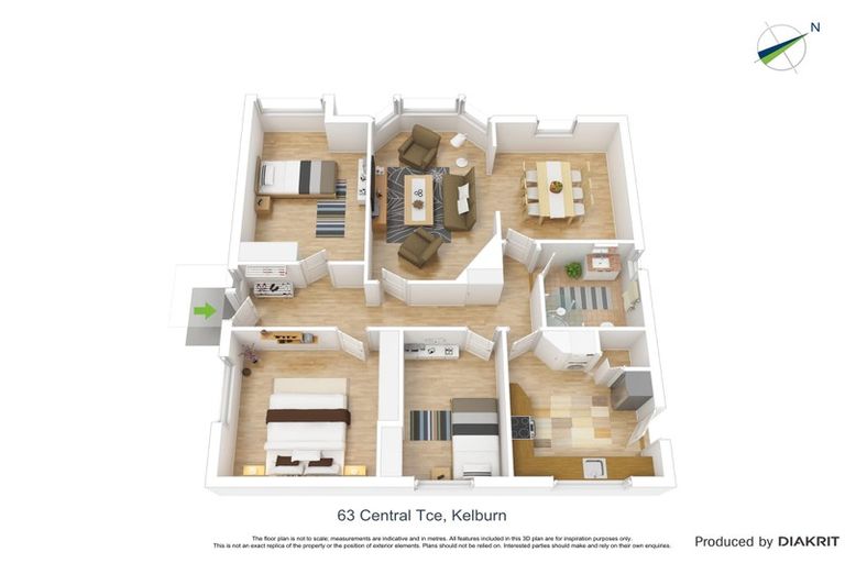 Photo of property in 63 Central Terrace, Kelburn, Wellington, 6012