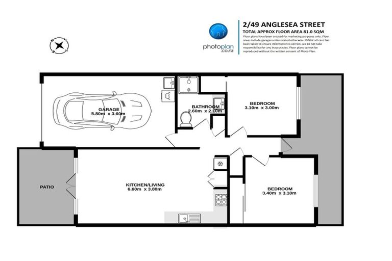 Photo of property in 2/49 Anglesea Street, Hamilton Central, Hamilton, 3204