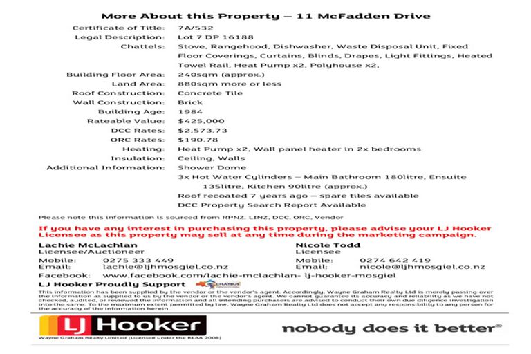 Photo of property in 11 Mcfadden Drive, Mosgiel, 9024