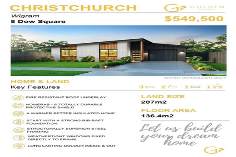 Photo of property in 8 Dow Square, Wigram, Christchurch, 8025