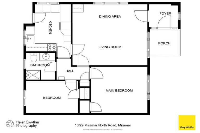 Photo of property in Regency Flats, 6/29-45 Miramar North Road, Miramar, Wellington, 6022