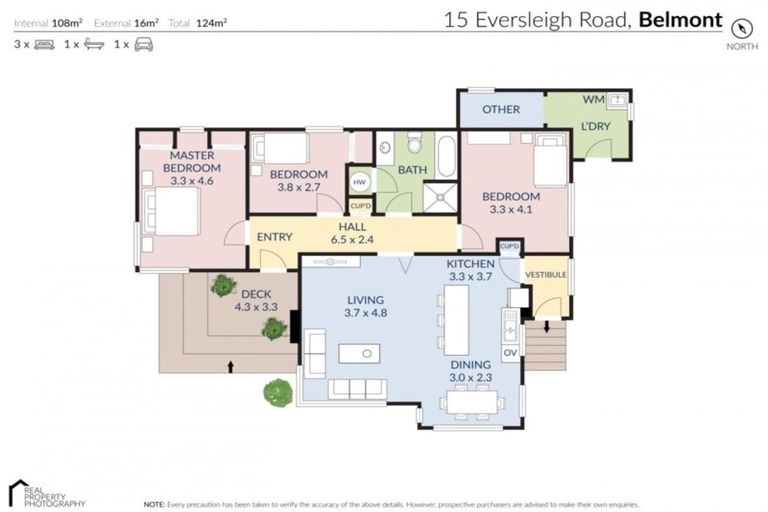 Photo of property in 15 Eversleigh Road, Belmont, Auckland, 0622