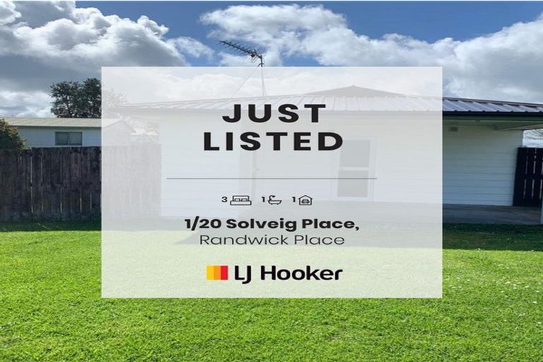 Photo of property in 1/20 Solveig Place, Randwick Park, Auckland, 2105