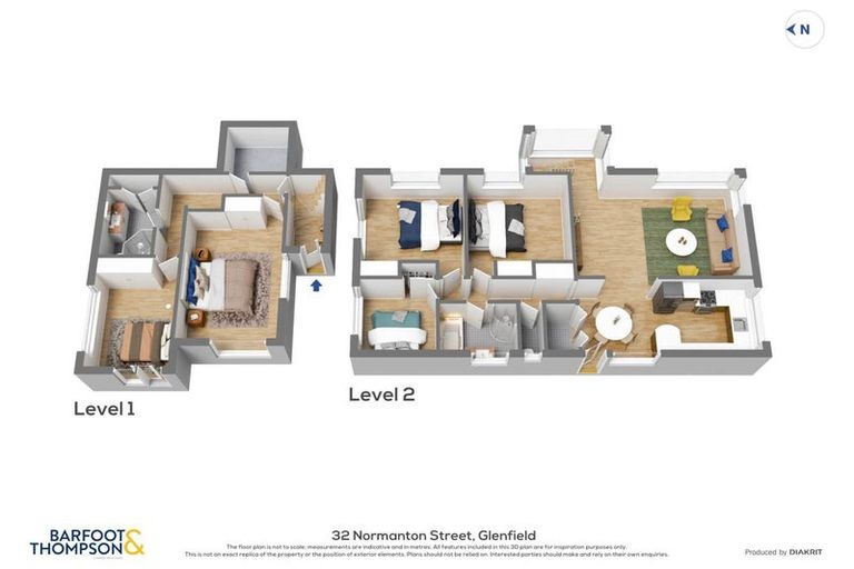 Photo of property in 32 Normanton Street, Glenfield, Auckland, 0629