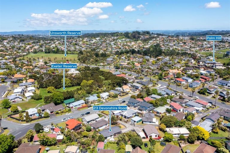 Photo of property in 23 Devonshire Road, Unsworth Heights, Auckland, 0632