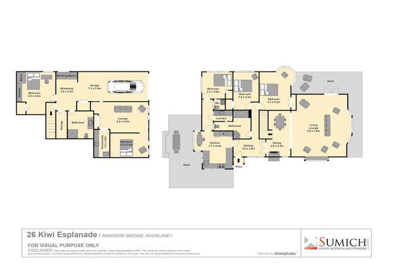 Photo of property in 26 Kiwi Esplanade, Mangere Bridge, Auckland, 2022