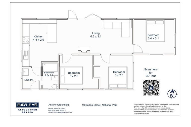 Photo of property in 19 Buddo Street, National Park, Owhango, 3989