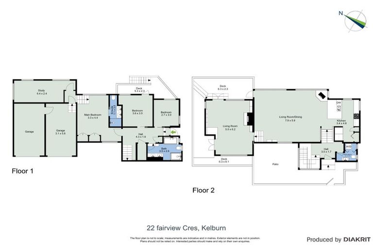 Photo of property in 22 Fairview Crescent, Kelburn, Wellington, 6012