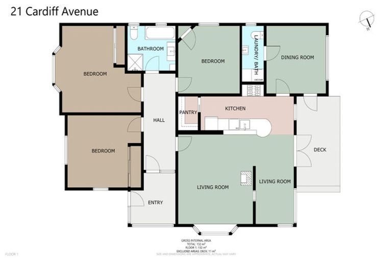 Photo of property in 21 Cardiff Avenue, Somerfield, Christchurch, 8024