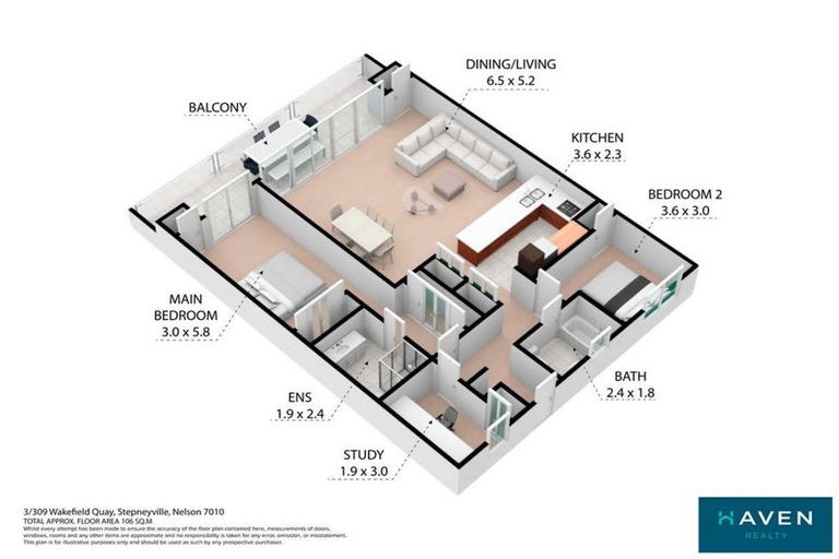 Photo of property in Waterfront Apartments, 3/309 Wakefield Quay, Stepneyville, Nelson, 7010