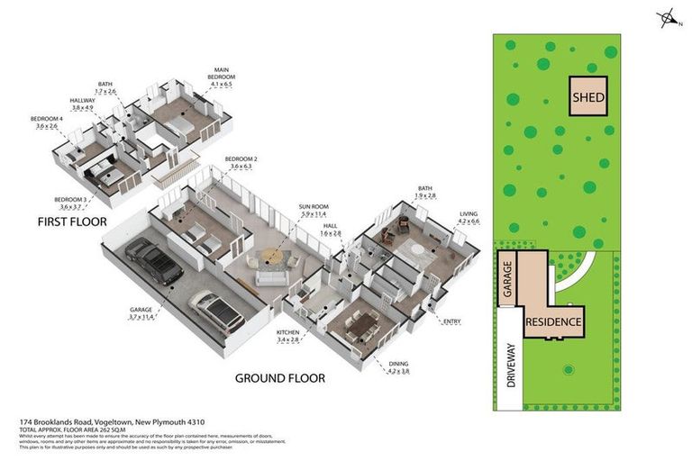 Photo of property in 174 Brooklands Road, Vogeltown, New Plymouth, 4310