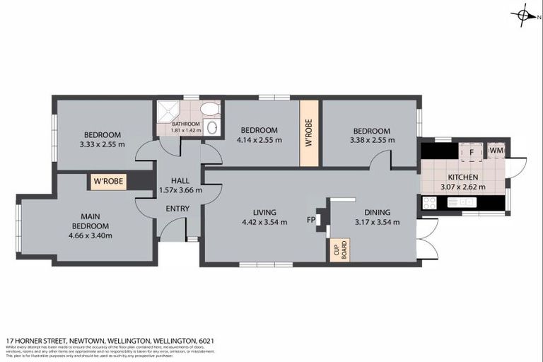 Photo of property in 17 Horner Street, Newtown, Wellington, 6021