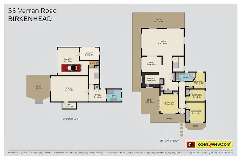 Photo of property in 33 Verran Road, Birkenhead, Auckland, 0626