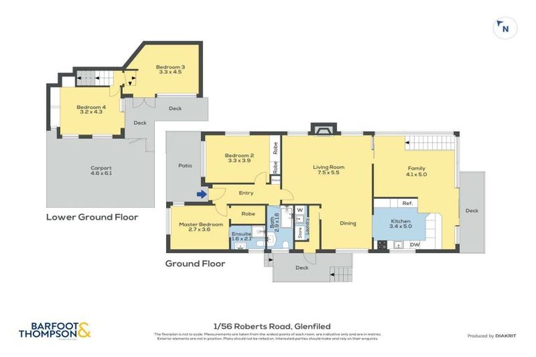 Photo of property in 1/56 Roberts Road, Glenfield, Auckland, 0629