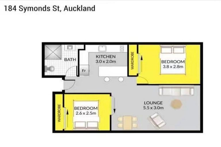 Photo of property in 324/184 Symonds Street, Eden Terrace, Auckland, 1010