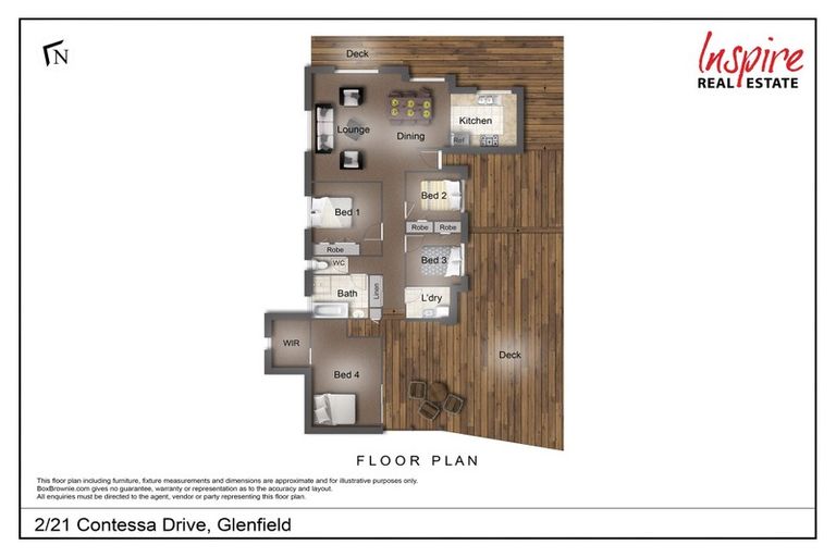 Photo of property in 2/21 Contessa Drive, Glenfield, Auckland, 0629