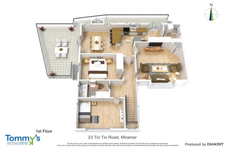 Photo of property in 23 Tio Tio Road, Miramar, Wellington, 6022