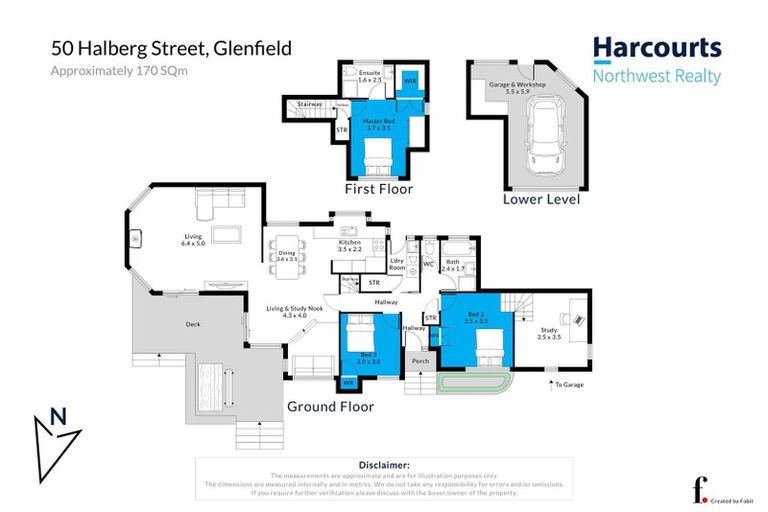 Photo of property in 50 Halberg Street, Glenfield, Auckland, 0629