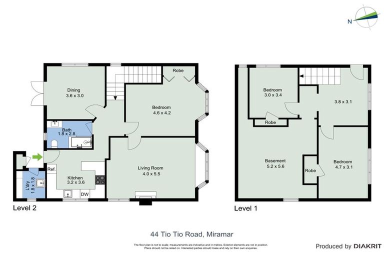 Photo of property in 44 Tio Tio Road, Miramar, Wellington, 6022