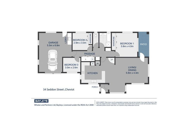 Photo of property in 34 Seddon Street, Cheviot, 7310