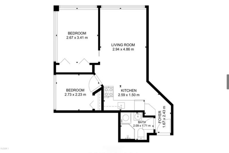 Photo of property in Terrace Tower Apartments, 9e/126 The Terrace, Wellington Central, Wellington, 6011