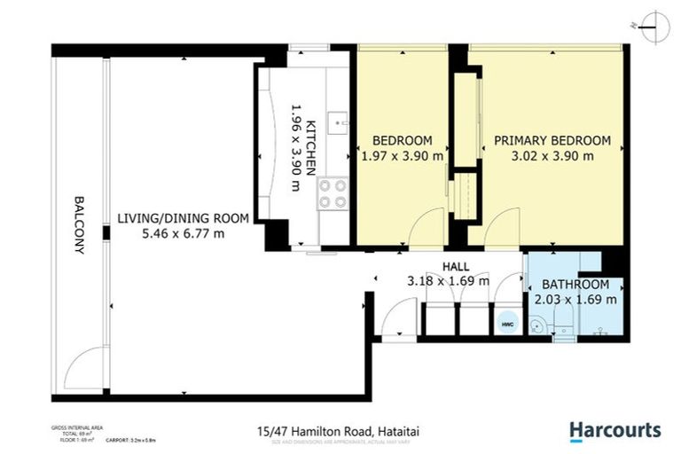 Photo of property in Hamilton Court Flats, 1/47 Hamilton Road, Hataitai, Wellington, 6021