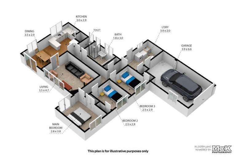 Photo of property in 6 Kamahi Place, Inglewood, 4330