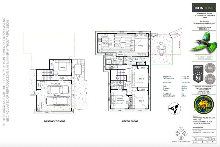 Photo of property in 34a Lorikeet Place, Unsworth Heights, Auckland, 0632