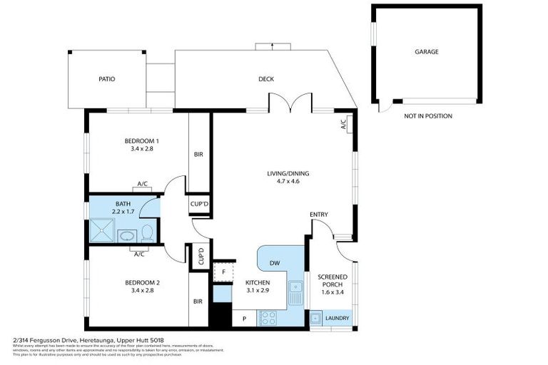 Photo of property in 2/314 Fergusson Drive, Heretaunga, Upper Hutt, 5018