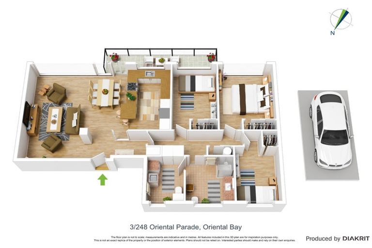 Photo of property in Oriana Apartments, 248 Oriental Parade, Oriental Bay, Wellington, 6011