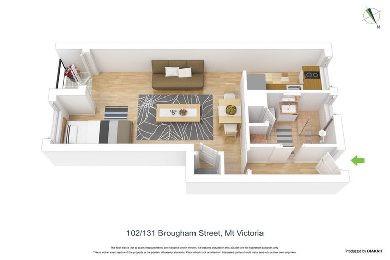 Photo of property in Melksham Towers, 102/131 Brougham Street, Mount Victoria, Wellington, 6011