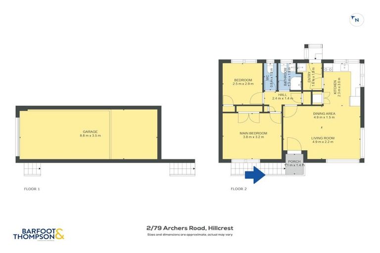 Photo of property in 2/79 Archers Road, Hillcrest, Auckland, 0629