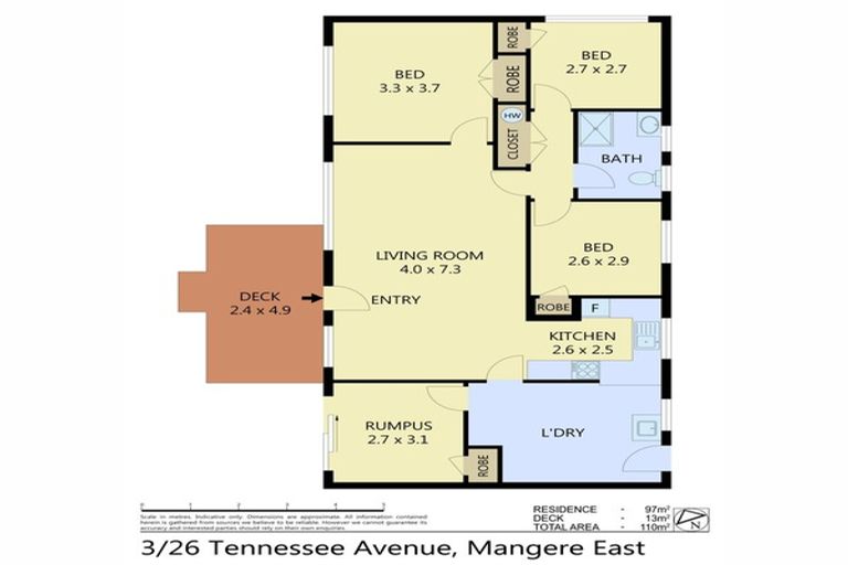 Photo of property in 3/26 Tennessee Avenue, Mangere East, Auckland, 2024