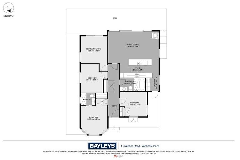 Photo of property in 4 Clarence Road, Northcote Point, Auckland, 0627