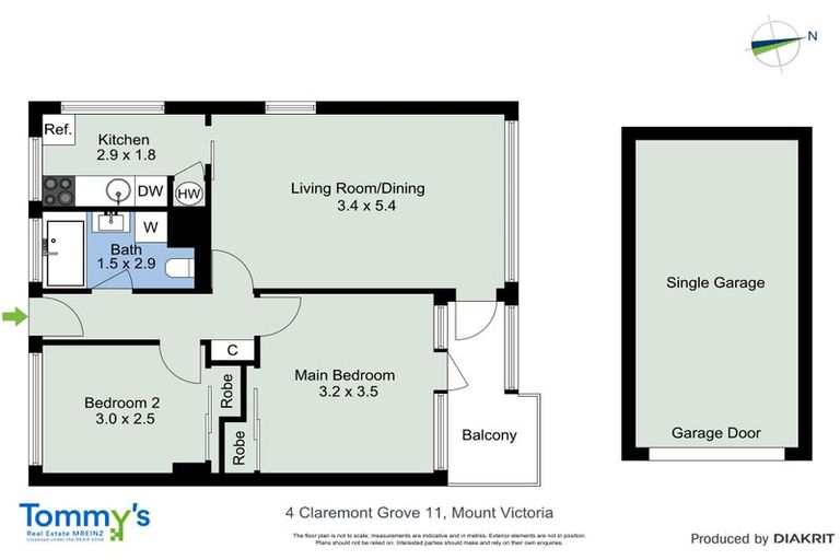 Photo of property in 11/4 Claremont Grove, Mount Victoria, Wellington, 6011