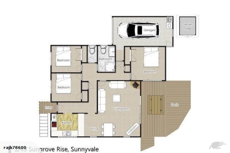 Photo of property in 1/49 Sungrove Rise, Sunnyvale, Auckland, 0612