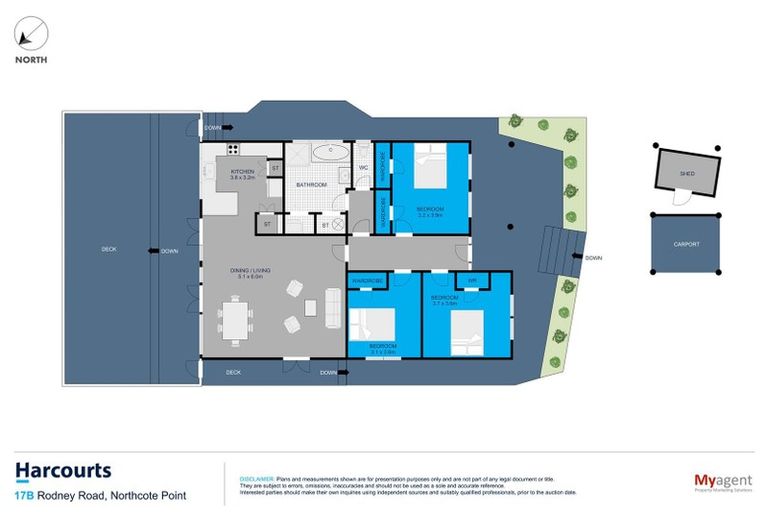 Photo of property in 17b Rodney Road, Northcote Point, Auckland, 0627