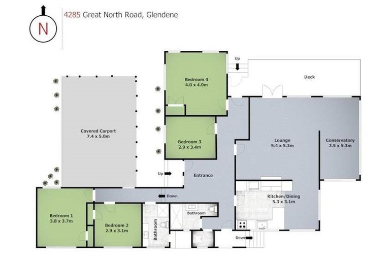 Photo of property in 4285 Great North Road, Glendene, Auckland, 0602