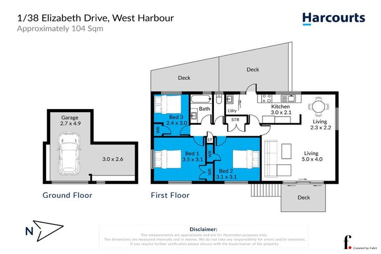 Photo of property in 1/38 Elizabeth Drive, West Harbour, Auckland, 0618
