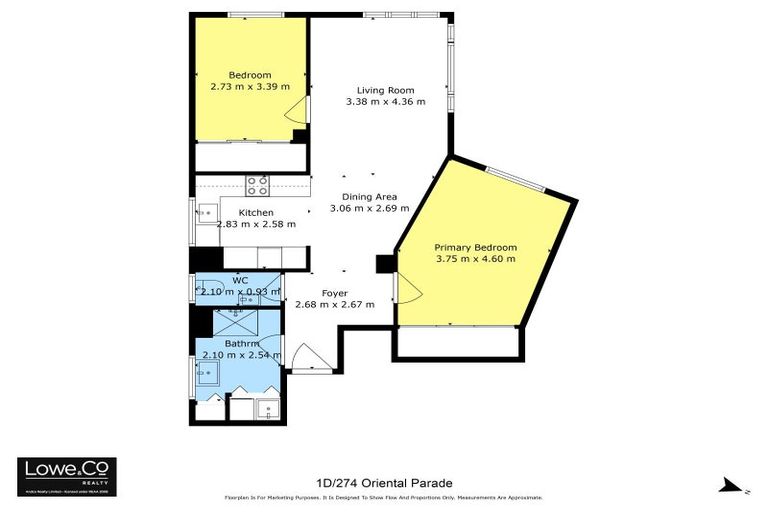 Photo of property in Wharenui Apartments, 274 Oriental Parade, Oriental Bay, Wellington, 6011