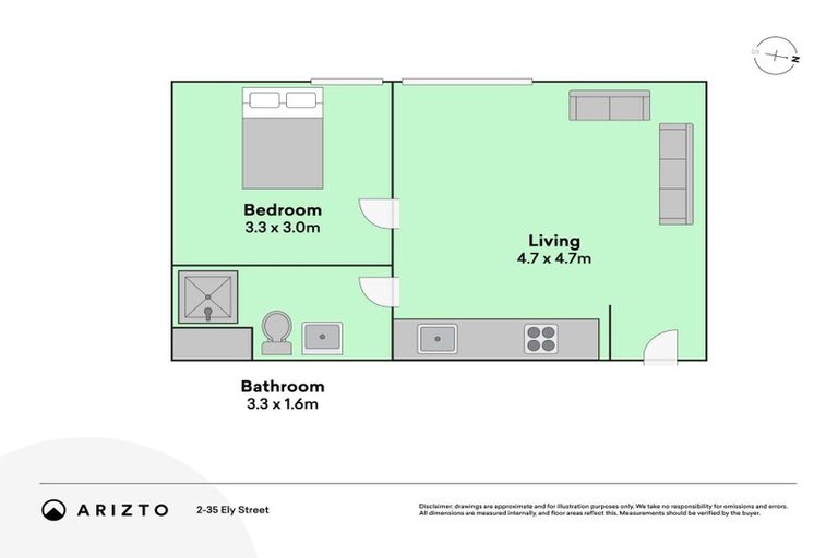 Photo of property in 2/35 Ely Street, Christchurch Central, Christchurch, 8013