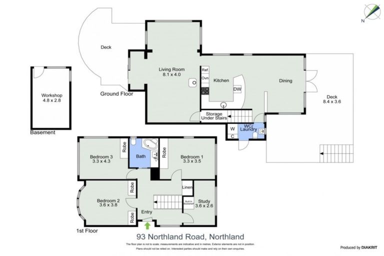 Photo of property in 93 Northland Road, Northland, Wellington, 6012