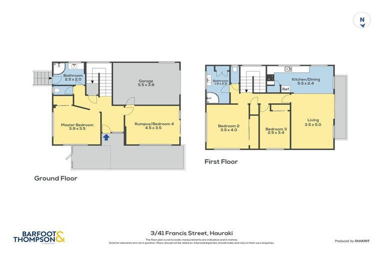 Photo of property in 3/41 Francis Street, Hauraki, Auckland, 0622