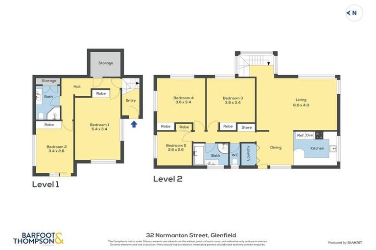 Photo of property in 32 Normanton Street, Glenfield, Auckland, 0629