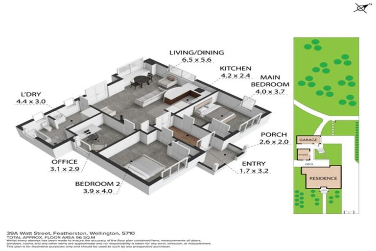 Photo of property in 39a Watt Street, Featherston, 5710