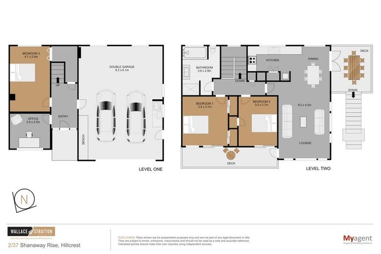 Photo of property in 2/37 Shanaway Rise, Hillcrest, Auckland, 0627