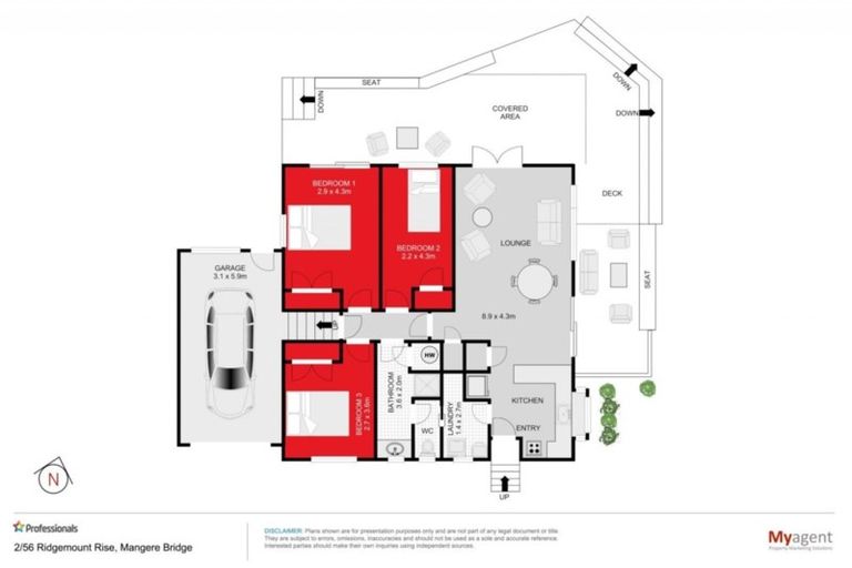 Photo of property in 2/56 Ridgemount Rise, Mangere Bridge, Auckland, 2022